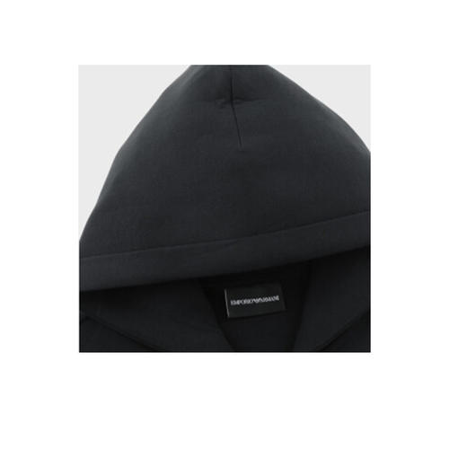 EMPORIO ARMANI 阿玛尼 拉链连帽 男士卫衣 黑色 6K1M66 1JHSZ 0999 商品图2