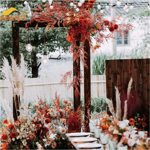 客户答谢会 | 林渡暖村秋色系晚宴布置 商品图0