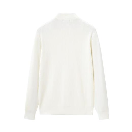 太平鸟男装 针织打底衫白色半高领毛套衫B1EBB4242 商品图1