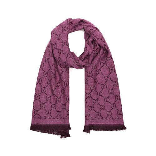 GUCCI/古驰 GUCCI围巾 羊毛双G图案提花中长款流苏边女士围巾 133483 3G200 商品图12