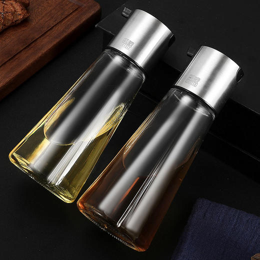 斯塔克密封罐套装透明不锈钢调味瓶罐套装欧式调料盒罐子玻璃盐罐 商品图1