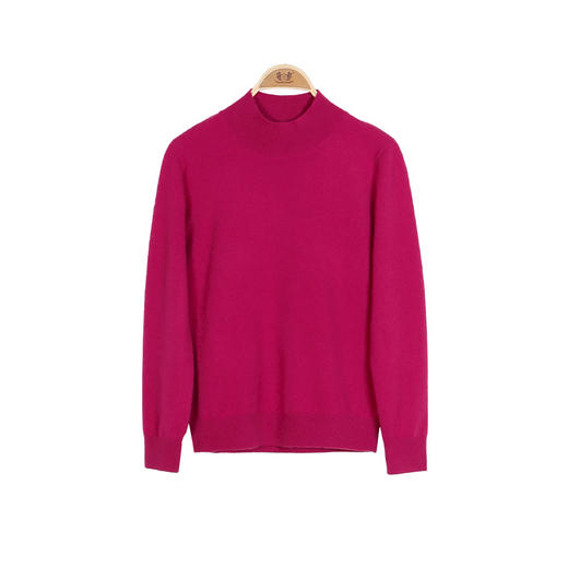 METTE羊绒世家秋冬新品女士半高领100%山羊绒衫纯色内搭毛衣 商品图8