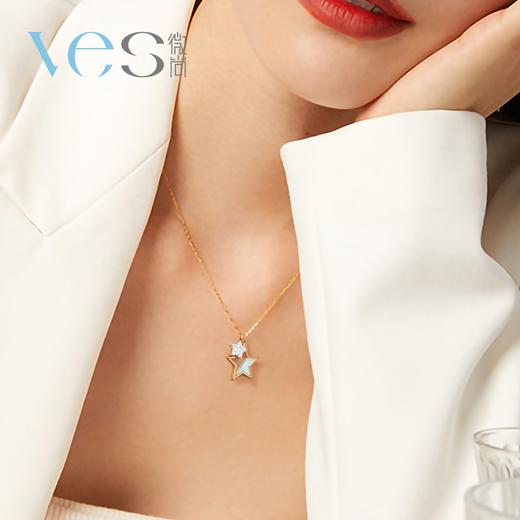 幸运星银925五角星套链 商品图3