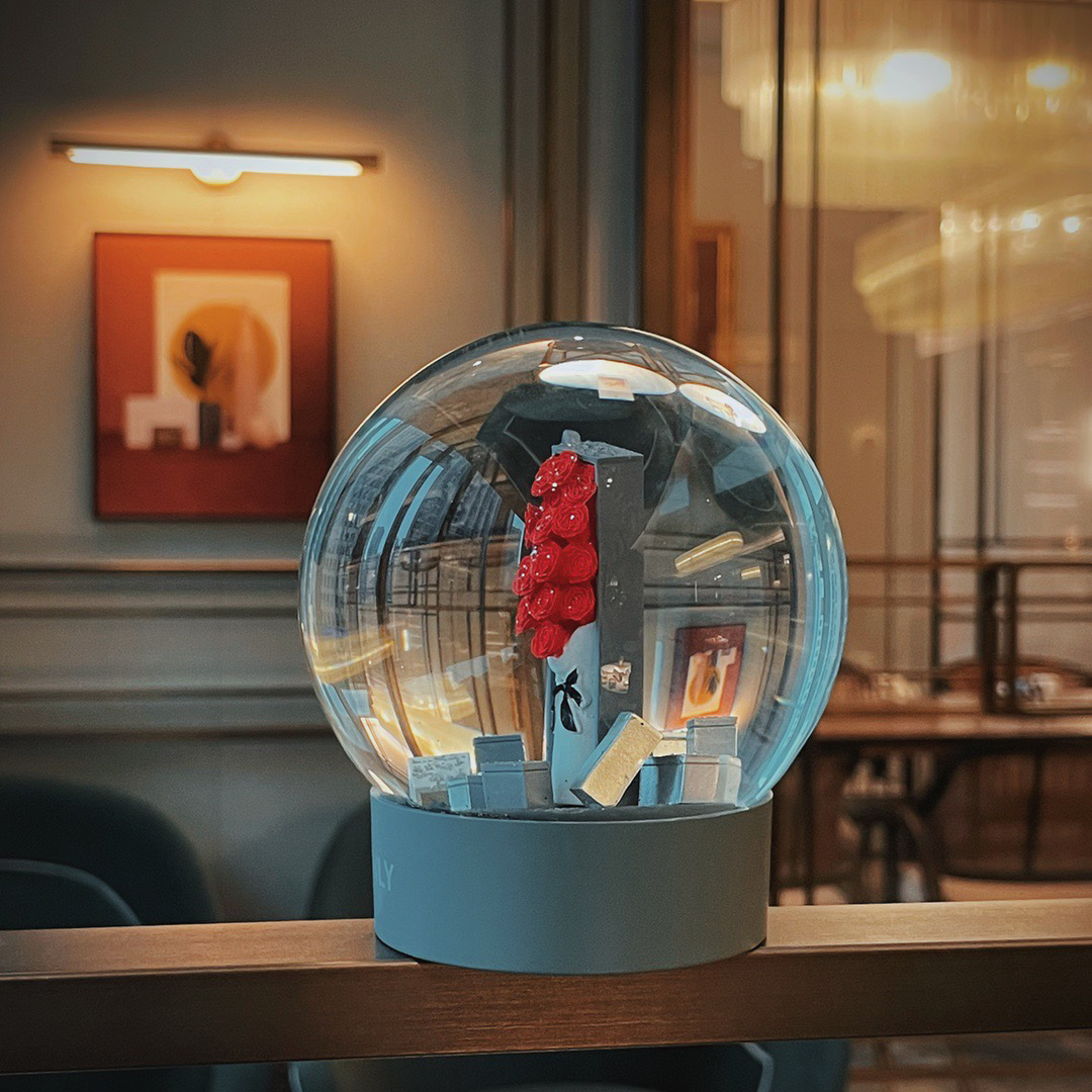roseonly 玫瑰家居水晶球 摆件 好礼