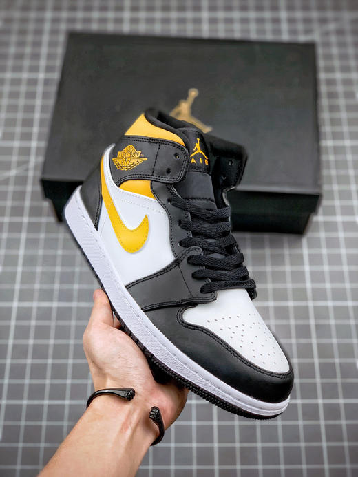 Air Jordan 1 Mid 黑黄 商品图1