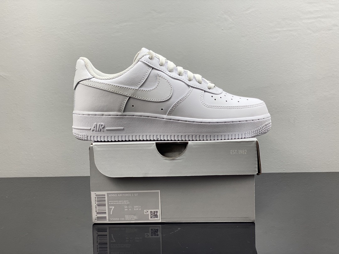 经典正品原装渠道真标正品nkairforceone全白af1无敌百搭小白鞋经典