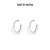 lost in echo 原创设计师品牌 珍珠渐变大环绒毛耳环 商品缩略图0