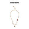 泫雅同款lost in echo 原创设计师品牌 珍珠彩钻吊坠双层项链 商品缩略图0