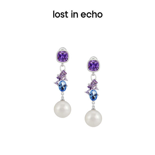 lost in echo 原创设计师品牌 彩锆珍珠吊坠耳环 商品图3