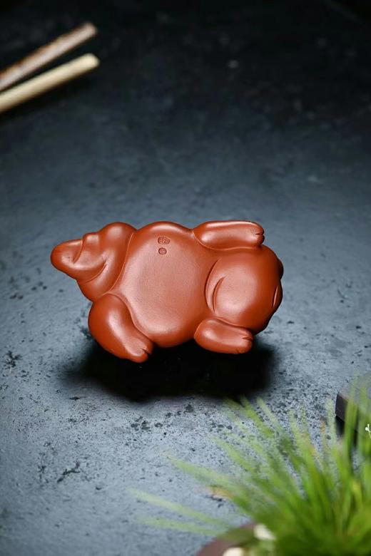 福猪.尺寸:长13公分  宽7公分  高5公分  泥料:朱泥 商品图6