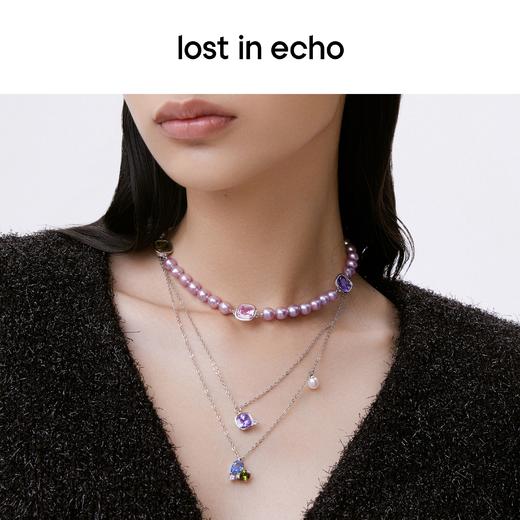 [捡漏价]lost in echo 原创设计师品牌 彩钻珍珠choker项链 商品图4