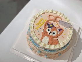 玲娜贝儿浮雕手绘奶油蛋糕
