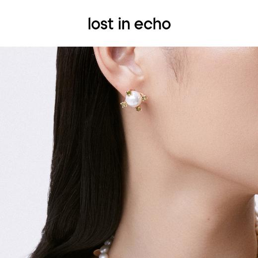 lost in echo 原创设计师品牌 珍珠爪镶彩锆耳钉 商品图4