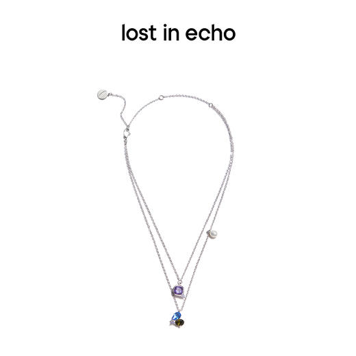 lost in echo 原创设计师品牌 双层彩锆可调节项链 商品图0
