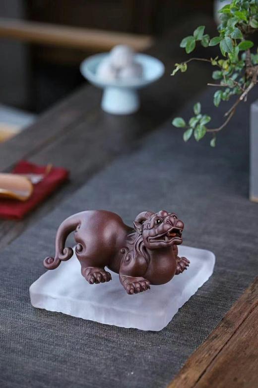 觅财貔貅.尺寸:长15cm  宽10cm  高9cm  泥料:原矿紫泥 商品图0