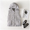ZLD-薄薄暖暖!剪标90白鸭绒连帽波浪纹轻薄羽绒服气质马甲 商品缩略图2