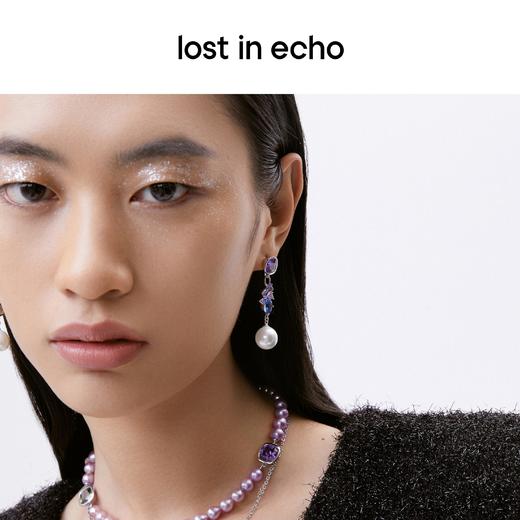 lost in echo 原创设计师品牌 彩锆珍珠吊坠耳环 商品图5