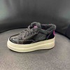 lfgj jeans AE702 加绒加厚小白鞋冬季新款女鞋内增高松糕底厚底舒适真皮百搭 商品缩略图1
