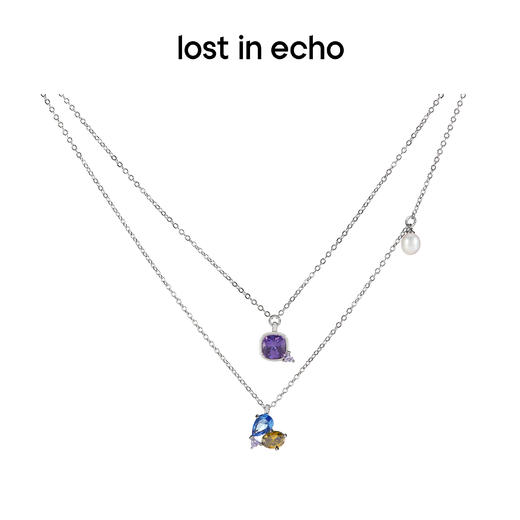 lost in echo 原创设计师品牌 双层彩锆可调节项链 商品图2