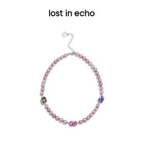 lost in echo 原创设计师品牌 彩钻珍珠choker项链