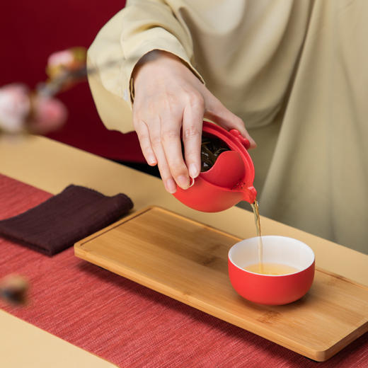 【故宫·茶具】如意福禄随身便携式快客杯一壶一杯旅行茶具套装礼物 商品图2