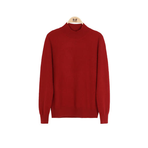 METTE羊绒世家秋冬新品女士半高领100%山羊绒衫纯色内搭毛衣 商品图6