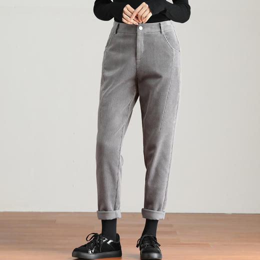 裁缝学苑AG228 灯芯绒秋冬女裤纸样休闲裤萝卜哈伦裤版型裁剪图纸 商品图2