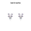 lost in echo 原创设计师品牌 珍珠爪镶彩锆耳钉 商品缩略图2