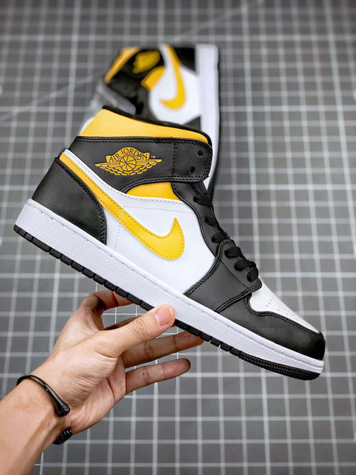 Air Jordan 1 Mid 黑黄 商品图0