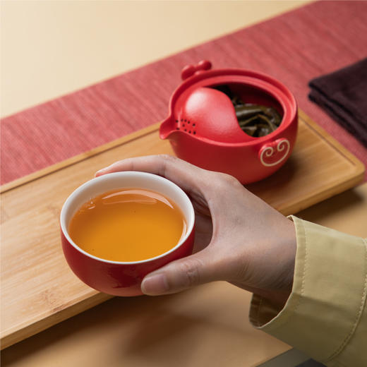 【故宫·茶具】如意福禄随身便携式快客杯一壶一杯旅行茶具套装礼物 商品图3
