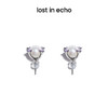 lost in echo 原创设计师品牌 珍珠爪镶彩锆耳钉 商品缩略图0