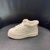 lfgj jeans AE702 加绒加厚小白鞋冬季新款女鞋内增高松糕底厚底舒适真皮百搭 商品缩略图4