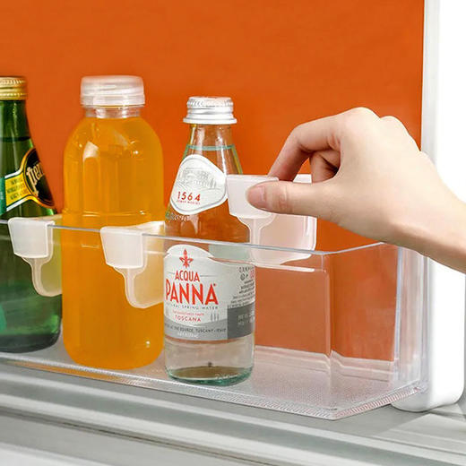 【有了它冰箱不乱了】冰箱内侧门分格片防倾倒分层隔板卡扣式分类收纳盒通用塑料分格夹 商品图7
