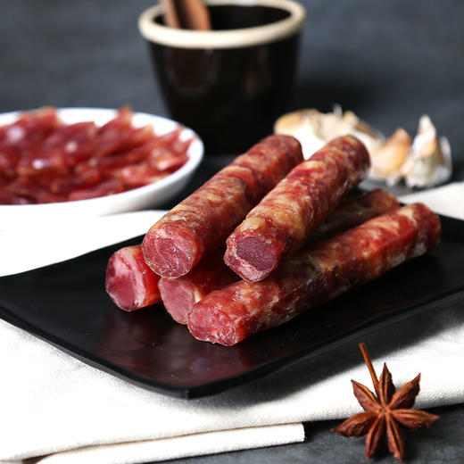 南京人都知道的好味道，腊梅黑猪肉优级香肠/香肚礼盒装 商品图1
