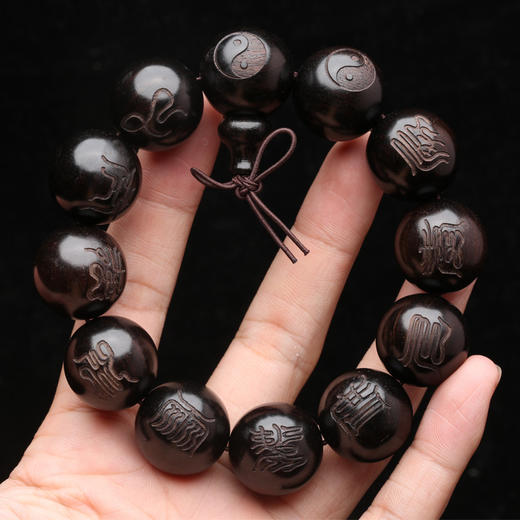 十字天经黑檀木手串 商品图3