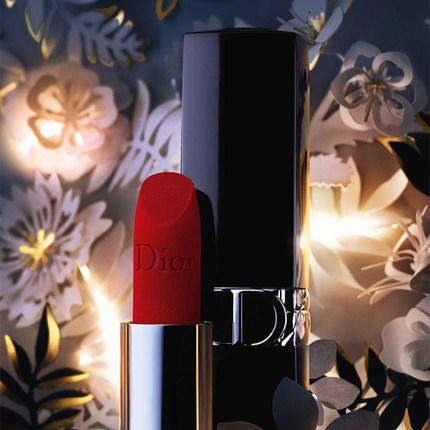 【DIOR迪奥列艳蓝金口红四件套盒】迪奥列艳蓝金唇膏小样口红4件套1.5g*4支  999丝绒+840丝绒+720丝绒+772哑光 商品图10