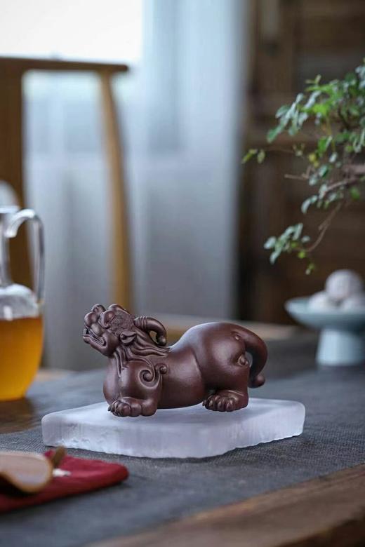 觅财貔貅.尺寸:长15cm  宽10cm  高9cm  泥料:原矿紫泥 商品图2