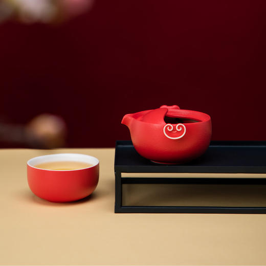 【故宫·茶具】如意福禄随身便携式快客杯一壶一杯旅行茶具套装礼物 商品图5