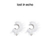 lost in echo 原创设计师品牌 绒毛珍珠吊坠耳环 商品缩略图0