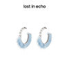lost in echo 原创设计师品牌 珍珠渐变大环绒毛耳环 商品缩略图1