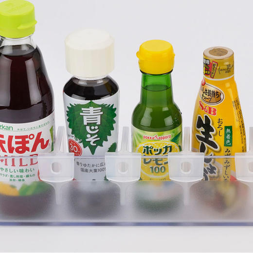 【有了它冰箱不乱了】冰箱内侧门分格片防倾倒分层隔板卡扣式分类收纳盒通用塑料分格夹 商品图1