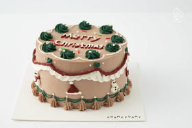 圣诞复古奶油蛋糕（预订）