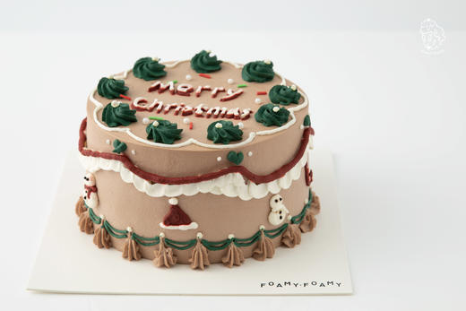 圣诞复古奶油蛋糕（预订） 商品图0