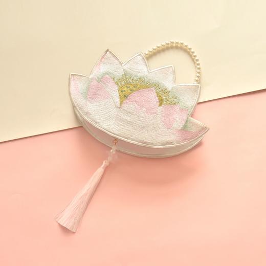 【如梦令】汉服包包古风刺绣荷花异形斜挎古风包包 商品图3