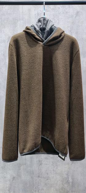 Sease - Drone Hood - Dark Brown 男装 针织衫 棕色