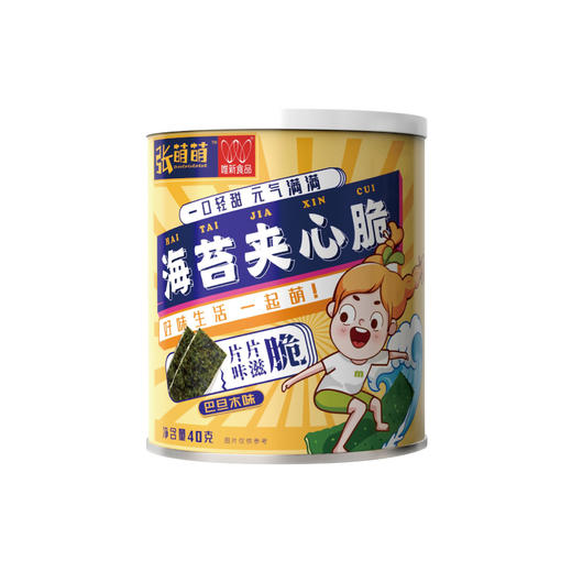 张萌萌 休闲零食 40g海苔夹心脆（巴旦木味） 商品图0