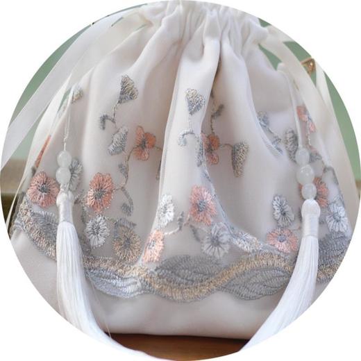 清新百搭蕾丝包古风包女斜挎过年汉服包手提包中国风包手机包荷包 商品图8