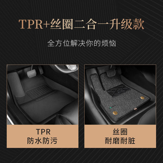 【老客户特惠】御马特斯拉Model3 model Y专用全包围TPR丝圈脚垫2021新款TPE 商品图2