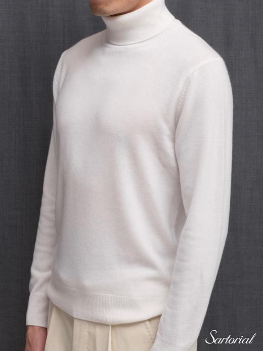 Dalmo 白色羊绒高领毛衣 商品图1