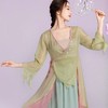 古典舞身韵练功服民族舞现代舞女纱衣仙气飘逸套装 商品缩略图2